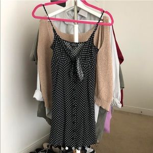 Topshop summer tie/button dress with
adjustable straps